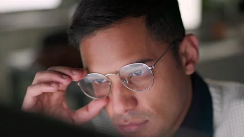 Business man, computer hacker and coding worker working in web design, developer Stock Footage 225394448