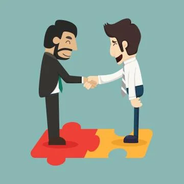 Business man connection Stock Illustration