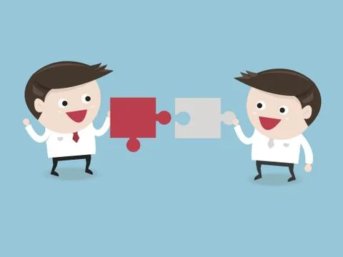 Business man connection Stock Illustration