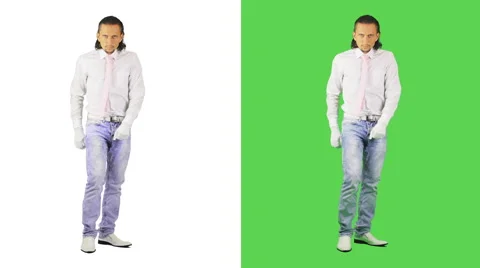 Business man dancing modern dances Video stock 41585484