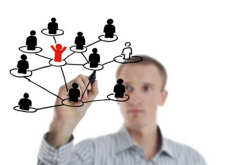 Business man draw cloud computing chart 写真素材