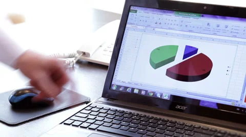 Business man explaining a chart Stock Footage 35573179