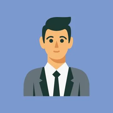 Business man icon vector art Stock-Illustration