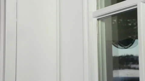 Business Man Knocks on Front Door - Close - With Audio Stock Footage 22668457