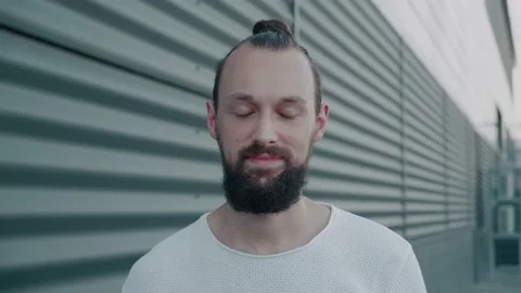 Business man looking at camera Stock Footage 157589200