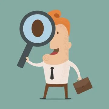 Business man looking , eps10 vector format Stock Illustration