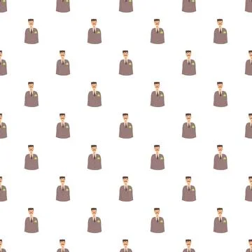 Business man pattern symbolizing wealth and success Stock Illustration