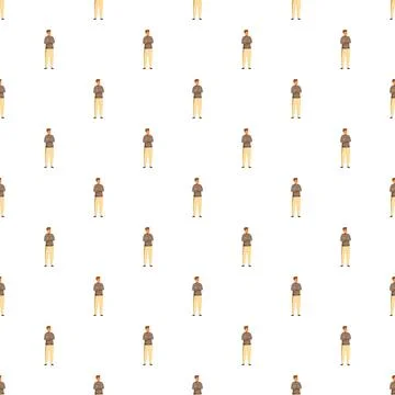Business man pattern on white background Stock Illustration