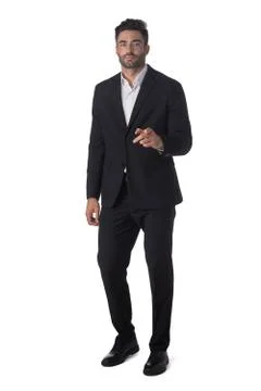 Business man pointing to the camera Stock Photos