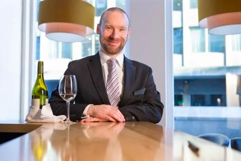 Business man posing for the camera Stock Photos