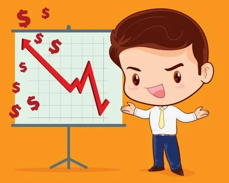 Business man present Stock Illustration