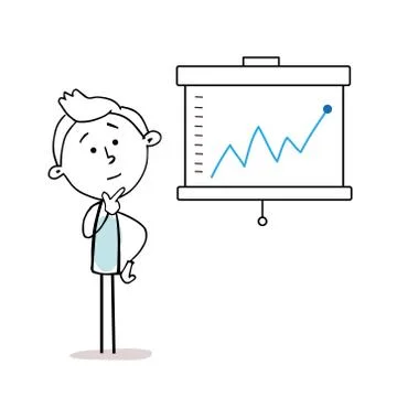 Business Man Presentation Stock Illustration