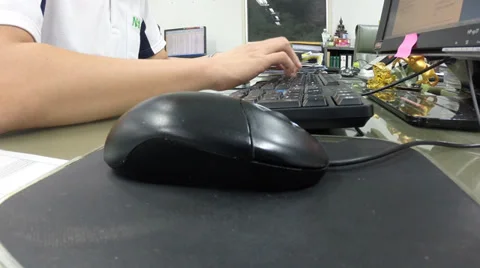 Business man in put data Stock Footage 36968086