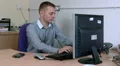 Business man receives a work call HD Footage