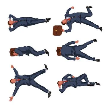 Business man rest Stock Illustration