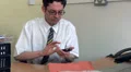 Business man sheads a tear HD Footage