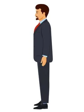 Business man side Stock Illustration