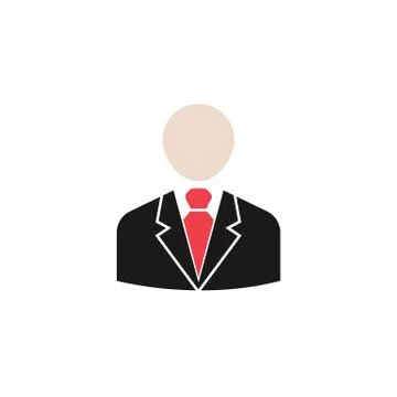 Business man solid icon, user, business イラスト素材