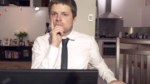 Business Man Staring Stock Footage 40272377