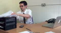 Business man stressed at work HD Footage