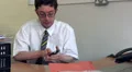 Business man talking on mobile phone HD Footage