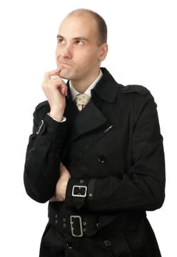 Business man thinking about a problem Stock Photos