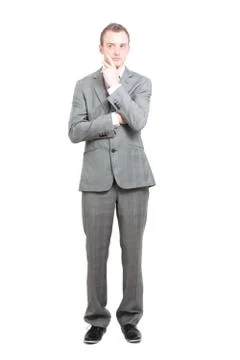 Business man thinking Foto stock