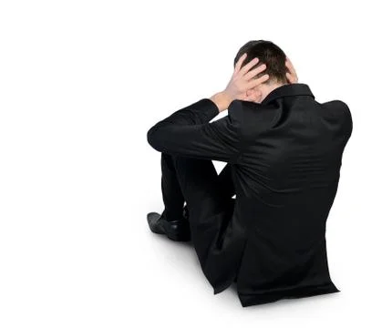 Business man thinking solution 写真素材