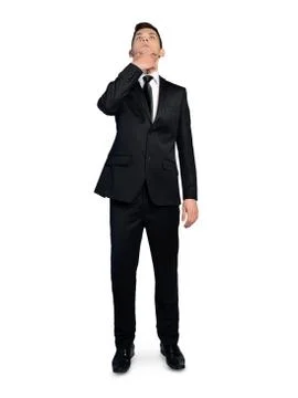 Business man thinking solution Stock-Fotos