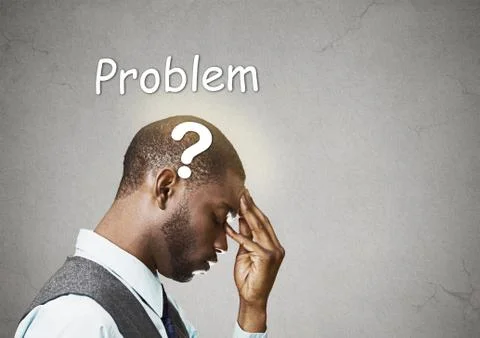 Business man thinking solving problem Stock Photos
