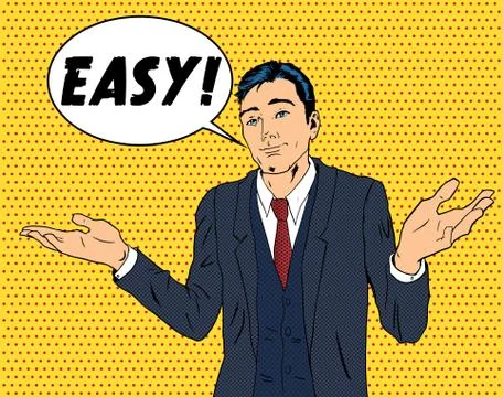 Business man throwing hands Stock Illustration