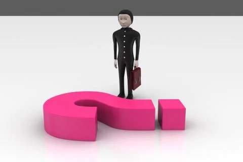 Business man in trouble Free Stock Illustration