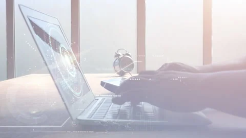 Business man typing  Stock Footage 148612235