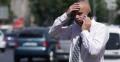 Business Man Urban Scene Mobile Talk Nervous Moment Bad News Traffic Jam View 4k or 4k+ Resolution