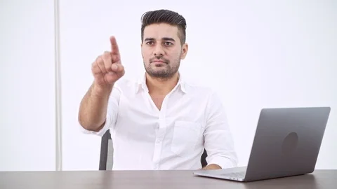 Business man using laptop. Stock Footage 92422726