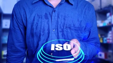 Business man using mobile phone and analytics iso digital concept. close up.. 스톡 동영상 293483448