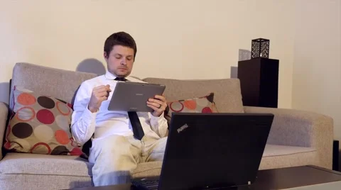 Business Man Using Technology Stock Footage 40272346