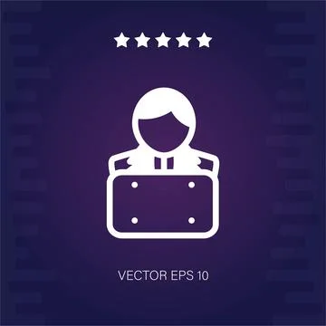Business man vector icon Stock Illustration