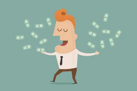 Business man wealthy , eps10 vector format Иллюстрация