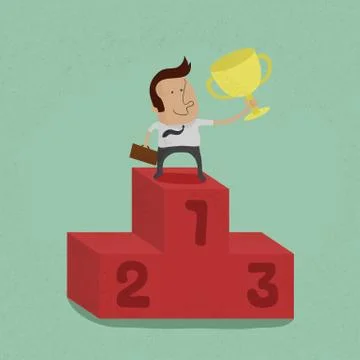 Business man the winner , eps10 vector format Stock Illustration