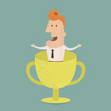 Business man the winner , eps10 vector format Stock Illustration