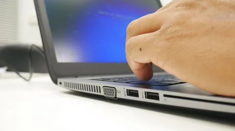 Business man to working and using computer laptop in office room Stock Footage 61332813