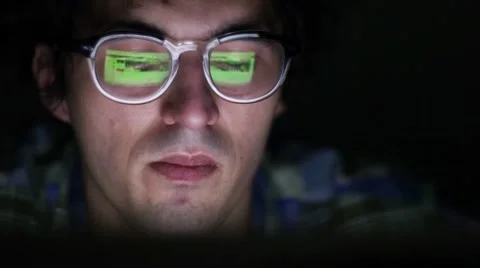 Business man Working On Computer Stock Footage 59594431