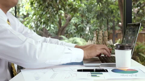 Business man working at office Stock Footage 130838774