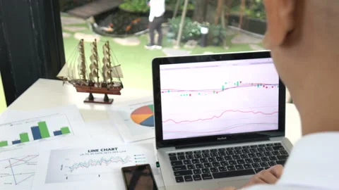 Business man working at office Stock Footage 130843832