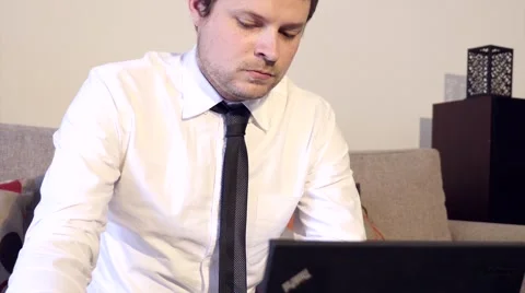 Business Man Working Slide Stock Footage 40297616