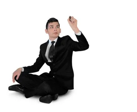 Business man write something Фото