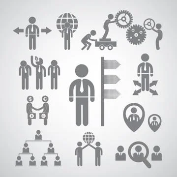 Business management Stock Illustration