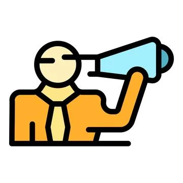 Business manager icon vector flat Stock Illustration