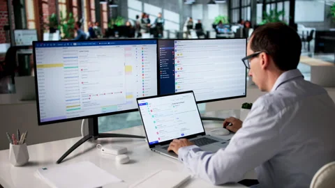 Business Manager Using Secure Email Platform Stock-Footage 334531728